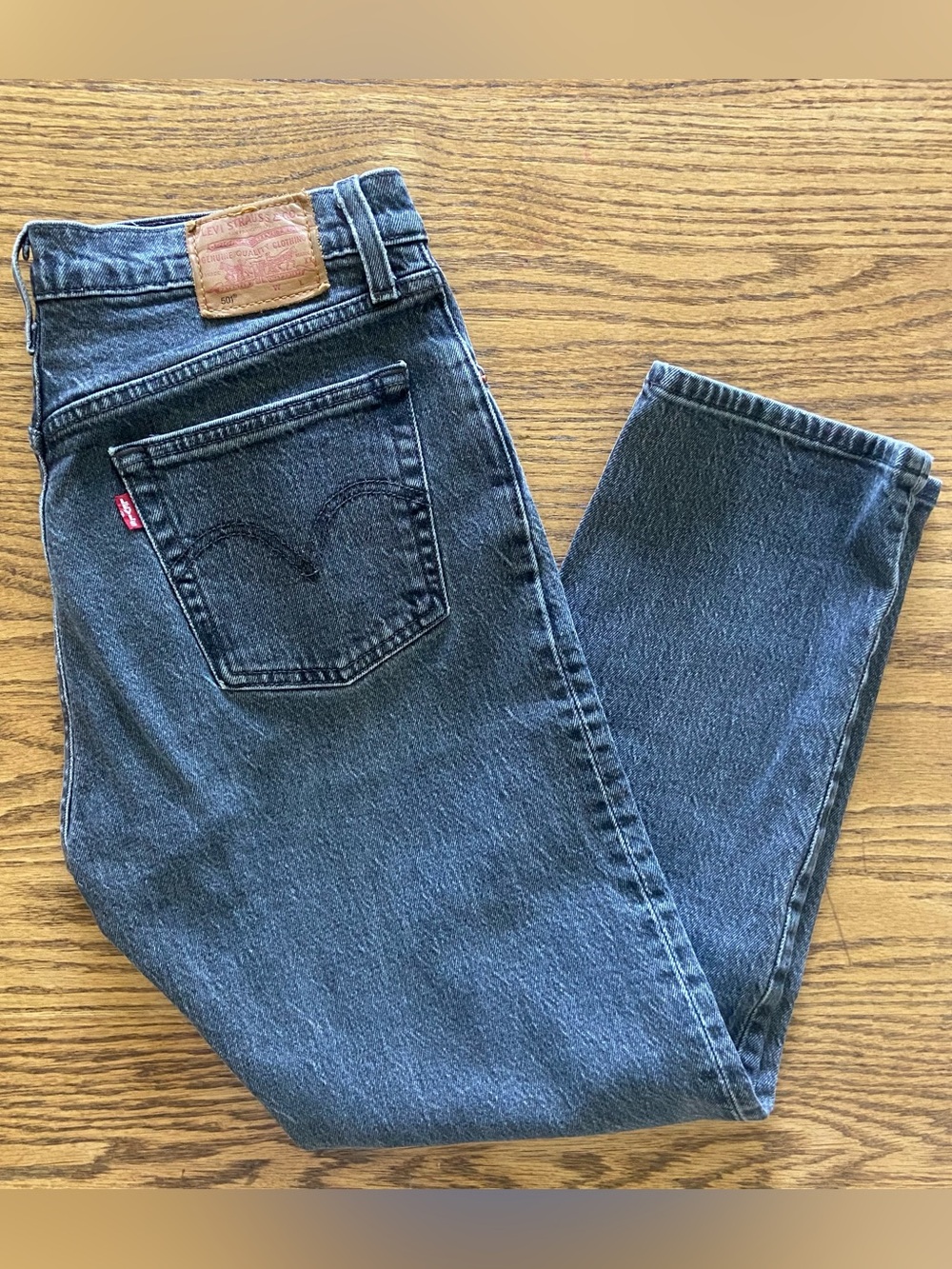 Levis 501 original stretch cropped women’s jeans